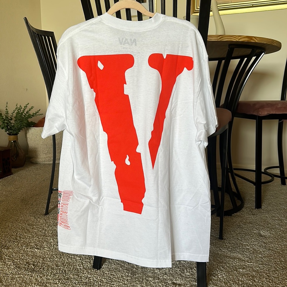 Nav x VLONE Bad Habits Good Intentions Hip Hop Rap Tour Merch Tee in White XL